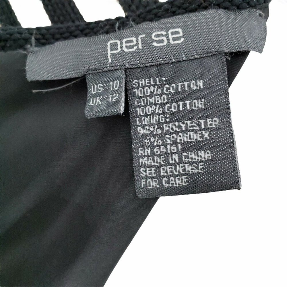 Per Se Color Block Knee Length Lined Pencil Skirt - Picture 9 of 9